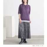 n'OrLABELレイヤード風配色シアーポロニット | osharewalker | 詳細画像14 