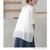 n'OrLABELバックプリーツインナー付きブラウス | osharewalker | 詳細画像8 