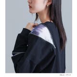 kOhAKU柄切替ファスナーカットソー | osharewalker | 詳細画像2