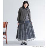 somari imaginationレイヤード風フリルチェックシャツ | osharewalker | 詳細画像6 