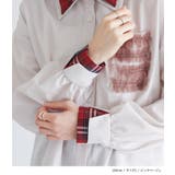 somari imaginationレイヤード風フリルチェックシャツ | osharewalker | 詳細画像13 