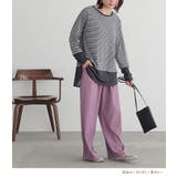 n'OrLABEL異素材ボーダーレイヤードカットソー | osharewalker | 詳細画像11 