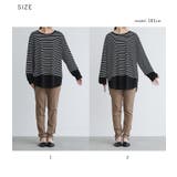 n'OrLABEL異素材ボーダーレイヤードカットソー | osharewalker | 詳細画像20 