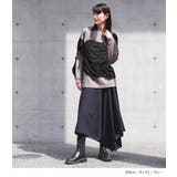 kOhAKU異素材ギャザーカットソー | osharewalker | 詳細画像5 