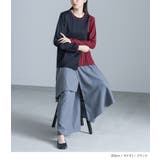 kOhAKU配色レイヤードライクカットソー | osharewalker | 詳細画像8 