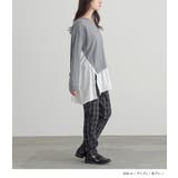 n'OrLABEL異素材アシンメトリーカットソー | osharewalker | 詳細画像15 