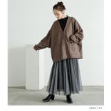 n'OrLABELスエードポンチドルマンカーディガン  | osharewalker | 詳細画像7 