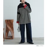 n'OrLABELボトルネックパネルボーダーカットソー | osharewalker | 詳細画像8 