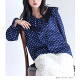 somari imaginationフリルドット柄ブラウス | osharewalker | 詳細画像8 