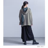 kOhAKU異素材ギャザー切替パーカー  | osharewalker | 詳細画像6 
