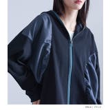 kOhAKU異素材ギャザー切替パーカー  | osharewalker | 詳細画像13 