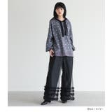 somari imagination花柄サーマルフードカットソー  | osharewalker | 詳細画像4 