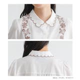 somari imaginationスカラップ襟刺繍デザインブラウス | osharewalker | 詳細画像14