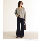 n'OrLABELパウダー裏起毛ストレートワイドデニムパンツ | osharewalker | 詳細画像12 