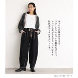 n'OrLABEL裏起毛配色ステッチコクーンパンツ | osharewalker | 詳細画像2