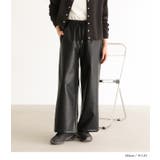 n'OrLABELフェイクレザーストレートワイドパンツ | osharewalker | 詳細画像8