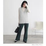 n'OrLABEL裏起毛カットジョーゼットフレアパンツ | osharewalker | 詳細画像9 