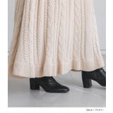 somari imaginationケーブルニットフレアスカート | osharewalker | 詳細画像3