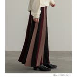 n'OrLABEL配色ニットプリーツスカート | osharewalker | 詳細画像11