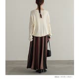 n'OrLABEL配色ニットプリーツスカート | osharewalker | 詳細画像13