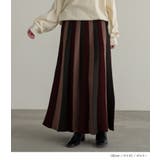 n'OrLABEL配色ニットプリーツスカート | osharewalker | 詳細画像16
