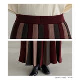 n'OrLABEL配色ニットプリーツスカート | osharewalker | 詳細画像17