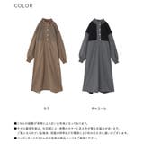 nOrLABEL異素材切替裏フリースワンピース | osharewalker | 詳細画像17