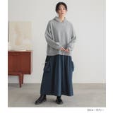 n'OrLABEL裏起毛異素材ドッキングフードワンピース  | osharewalker | 詳細画像8 