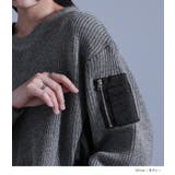 kOhAKU布帛切替ニットワンピース | osharewalker | 詳細画像6