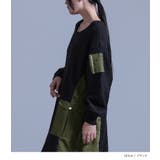 kOhAKU布帛切替ニットワンピース | osharewalker | 詳細画像16