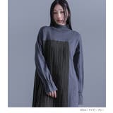 kOhAKUプリーツ切替ハイゲージニットワンピース | osharewalker | 詳細画像7
