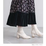 somari imaginationベロア切替花柄ティアードワンピース  | osharewalker | 詳細画像4 