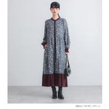 somari imaginationベロア切替花柄ティアードワンピース  | osharewalker | 詳細画像8 