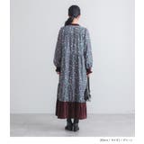 somari imaginationベロア切替花柄ティアードワンピース  | osharewalker | 詳細画像9 