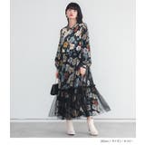 somari imagination花柄チュールドッキングワンピース  | osharewalker | 詳細画像2 