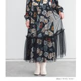 somari imagination花柄チュールドッキングワンピース  | osharewalker | 詳細画像4 