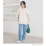 n'OrLABELフェイクメルトンボリュームリーブブルゾン | osharewalker | 詳細画像5