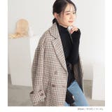 n'OrLABELチェック柄ダブルテーラードコート | osharewalker | 詳細画像6