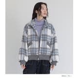somari imagination起毛チェック柄ショートコート | osharewalker | 詳細画像2