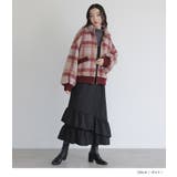 somari imagination起毛チェック柄ショートコート | osharewalker | 詳細画像3
