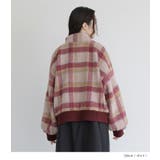 somari imagination起毛チェック柄ショートコート | osharewalker | 詳細画像6