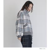 somari imagination起毛チェック柄ショートコート | osharewalker | 詳細画像10