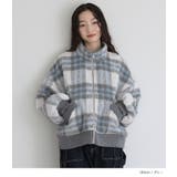somari imagination起毛チェック柄ショートコート | osharewalker | 詳細画像11
