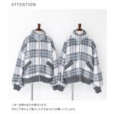 somari imagination起毛チェック柄ショートコート | osharewalker | 詳細画像20