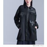 kOhAKU異素材切替バックルコート  | osharewalker | 詳細画像8 