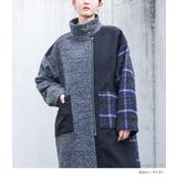 kOhAKU異素材切替スタンドロングコート  | osharewalker | 詳細画像3 