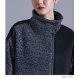 kOhAKU異素材切替スタンドロングコート  | osharewalker | 詳細画像10 