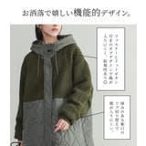 n'OrLABELボア切替キルティングミドルコート | osharewalker | 詳細画像4