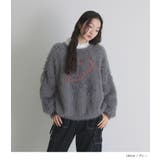 somari imagination2wayクルーネックロゴカーディガン | osharewalker | 詳細画像7 