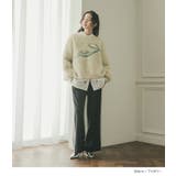 somari imagination2wayクルーネックロゴカーディガン | osharewalker | 詳細画像13 